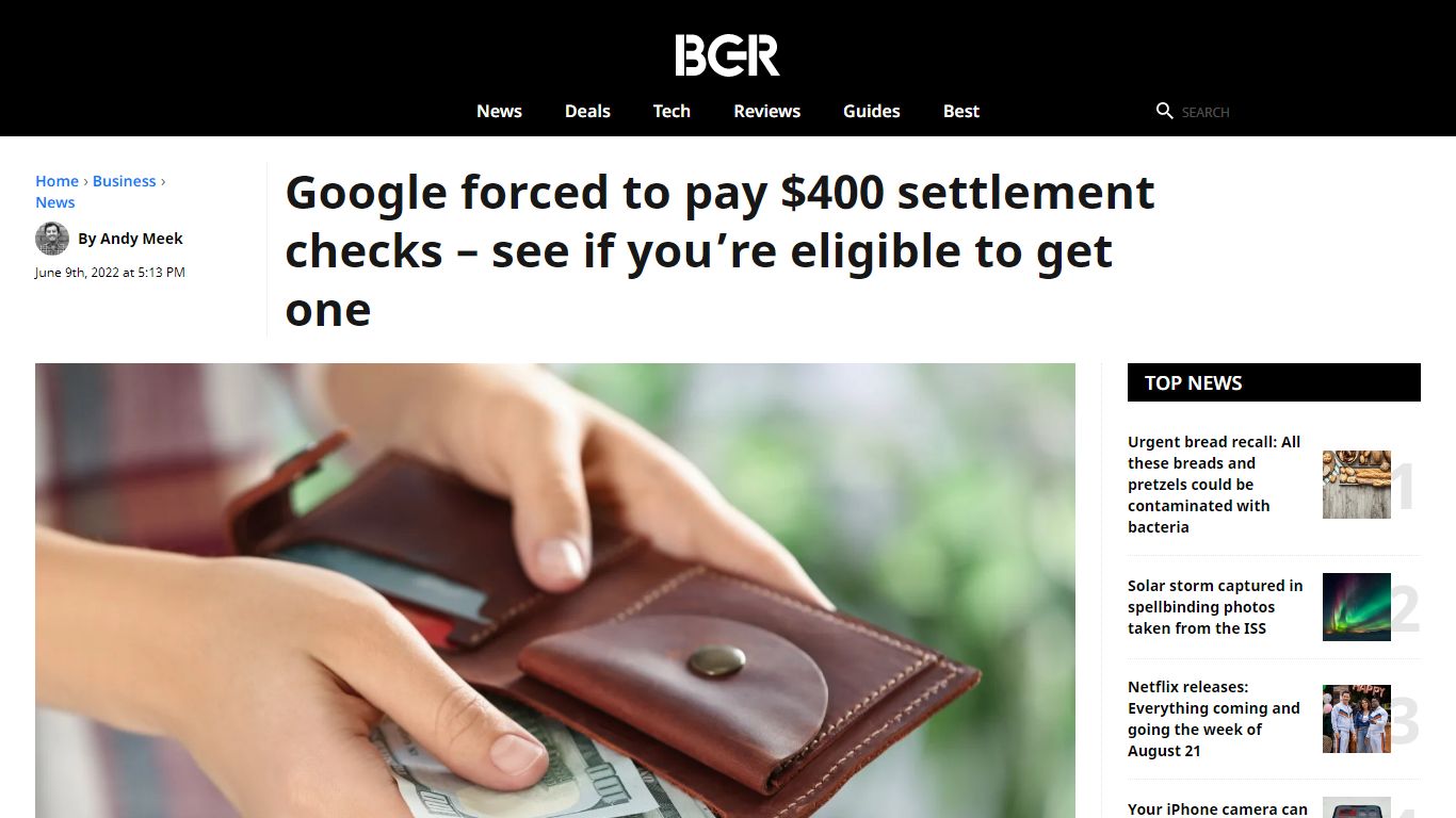 Google forced to pay $400 settlement checks - BGR
